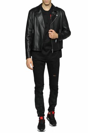 Leather biker jacket, zdjęcie 2 Leather biker jacket od Versace Versus